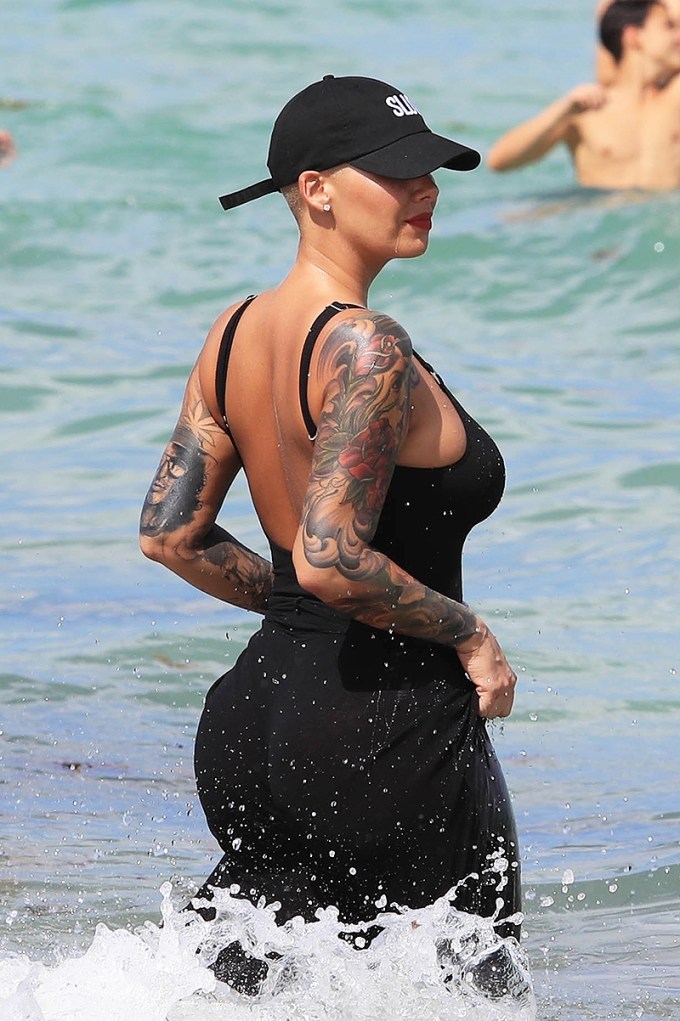 Amber Rose At The Beach