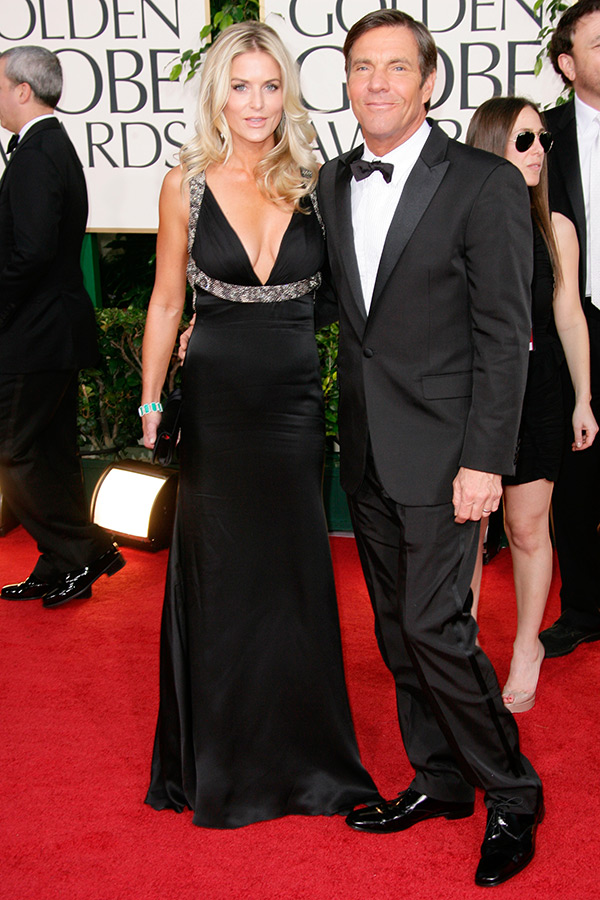Dennis Quaid and Kimberly Quaid at the Golden Globe Awards