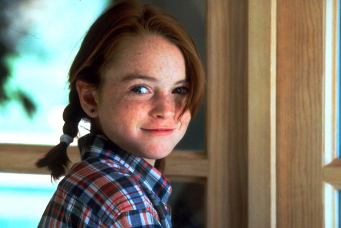 Lindsay Lohan on the set of ‘The Parent Trap’