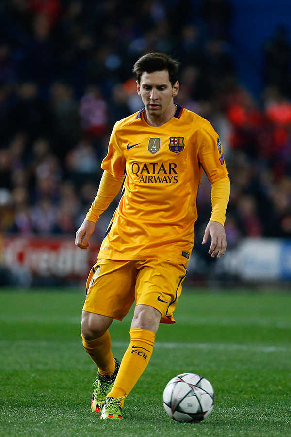 Lionel Messi at a game