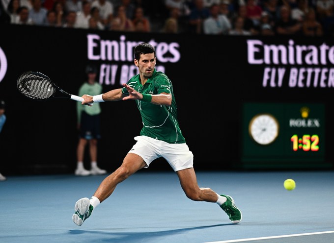 Novak Djokovic At The Australian Open