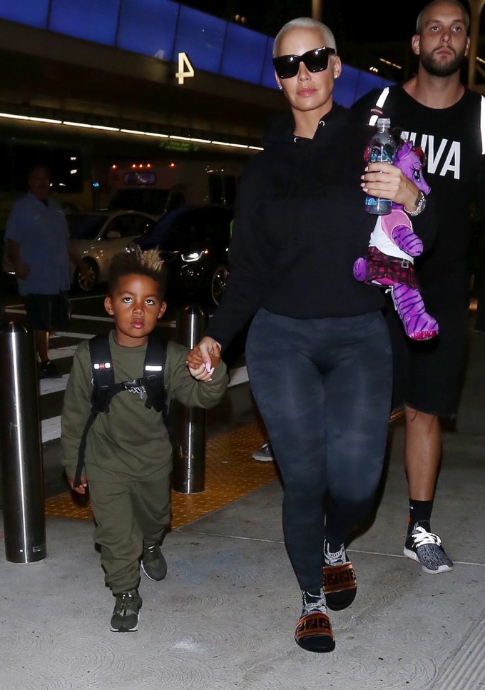 Amber Rose at LAX International Airport, Los Angeles, USA – 19 Oct 2017