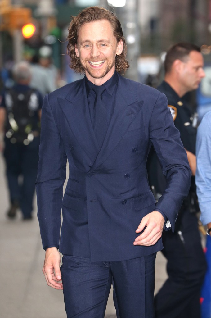 Tom Hiddleston on his way to ‘The Late Show with Stephen Colbert’