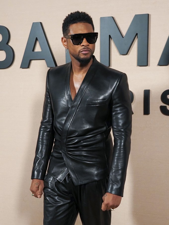 Usher at the Winter 2020 Balmain Show