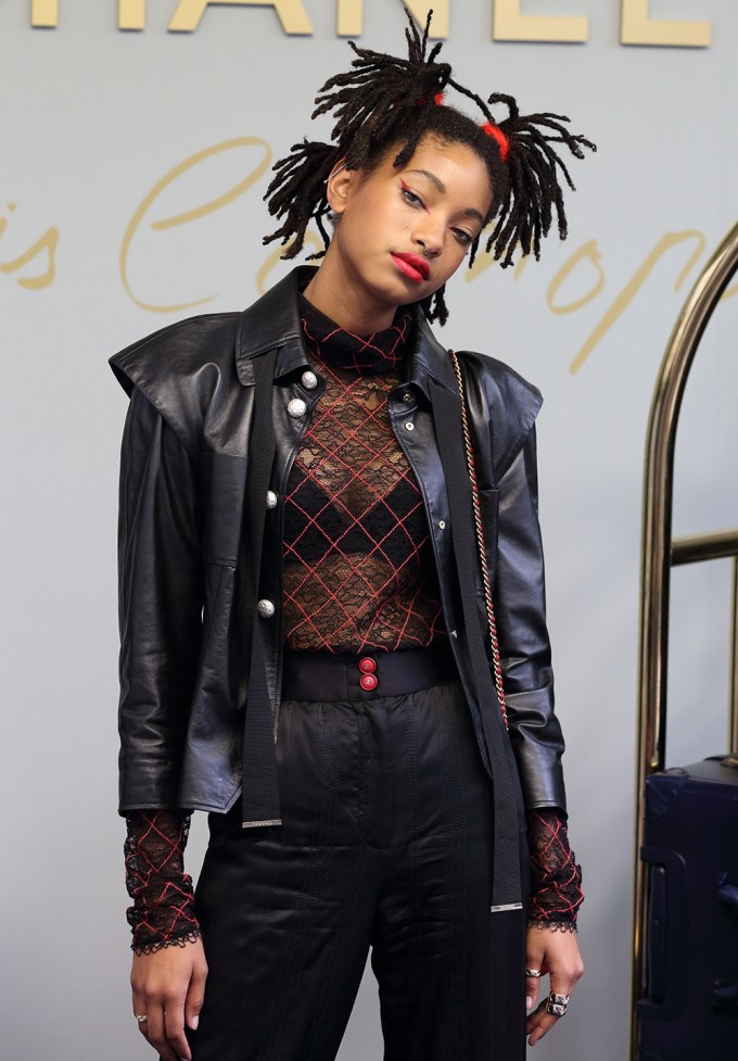 Willow Smith at the Chanel Metiers D’art Collections show