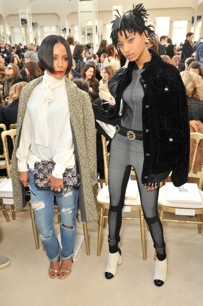 Jada Pinkett Smith and Willow Smith at the Chanel show