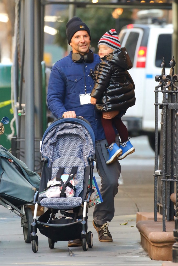 Bradley Cooper Carries Lea During NYC Stroll