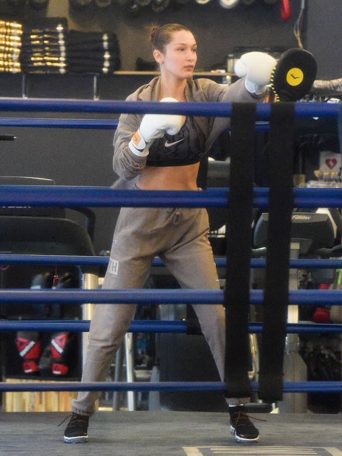 Bella Hadid Boxing