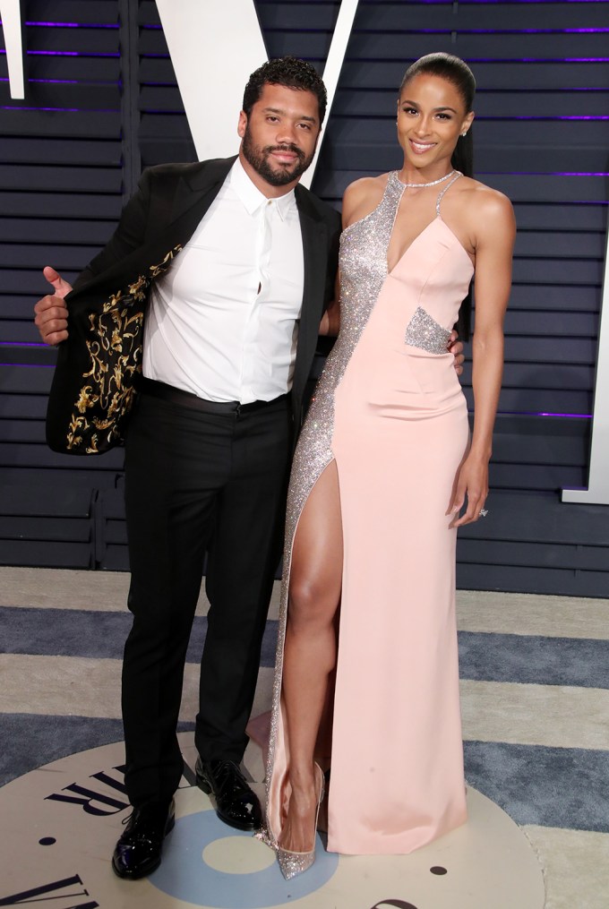Russell Wilson and Ciara at the Vanity Fair Oscar Party