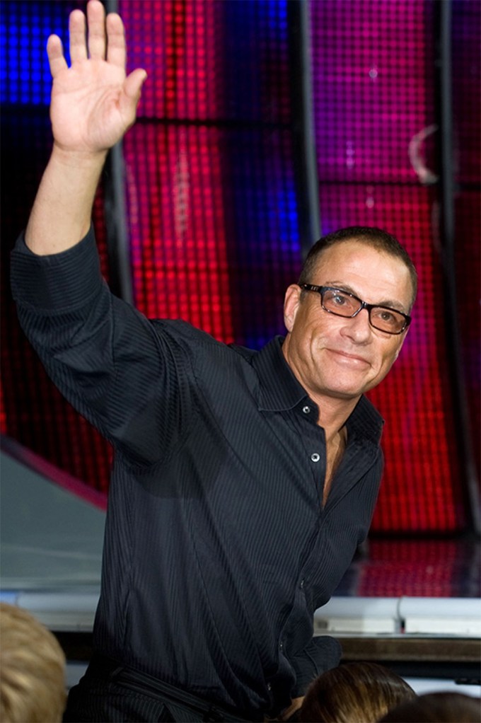 Jean-Claude Van Damme Waves to Fans