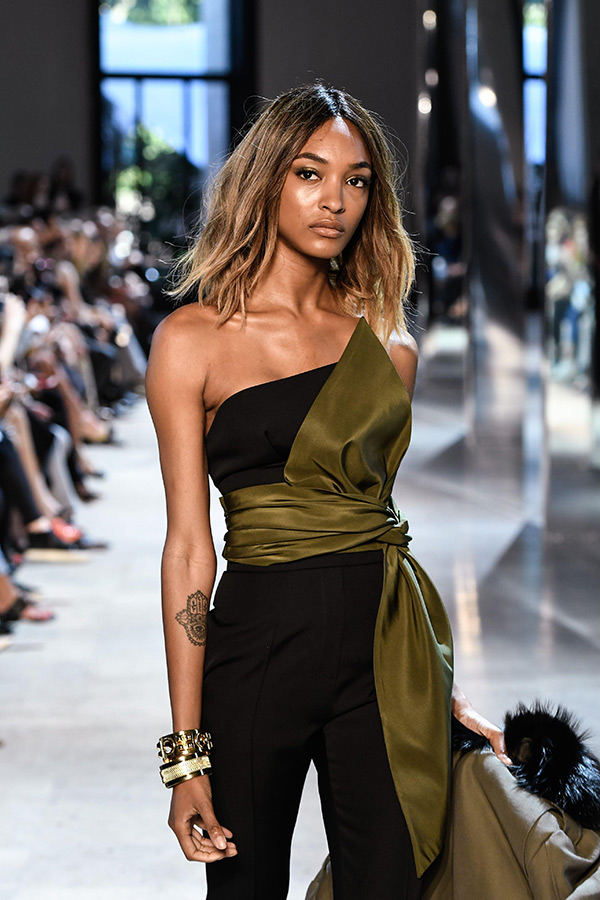 Jourdan Dunn walks the runway at Paris Fashion Week