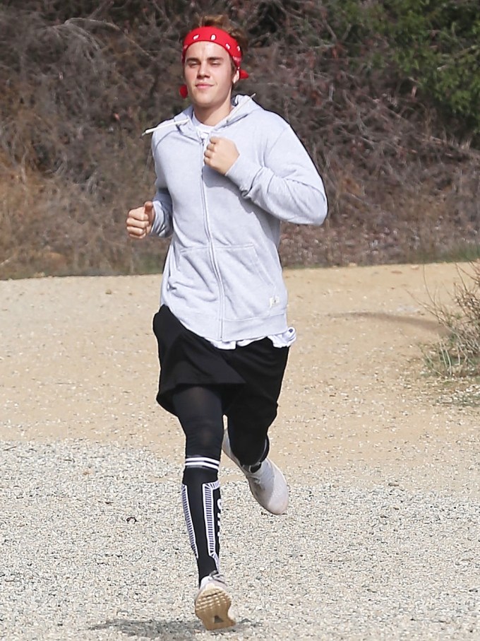 Justin Bieber Running