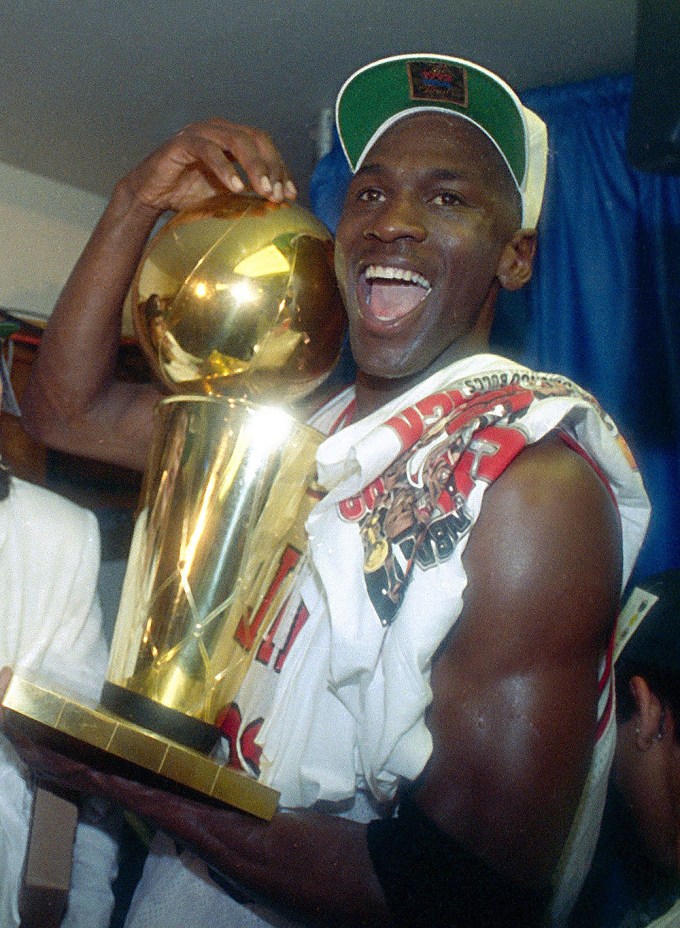 Michael Jordan Celebrates