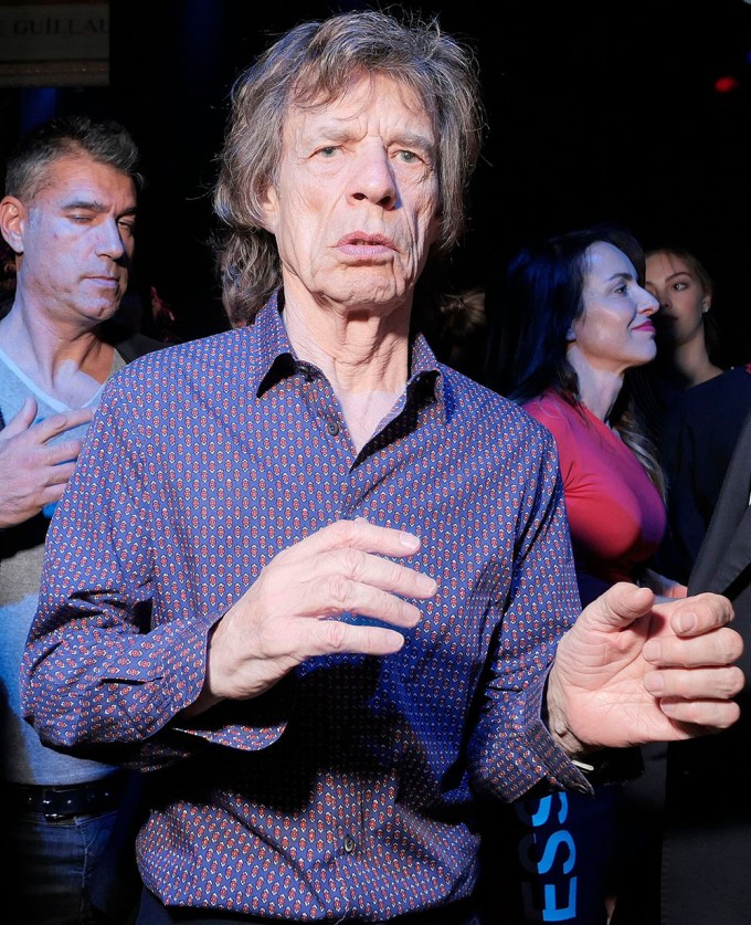 Mick Jagger At A Paris Fashion Week Party