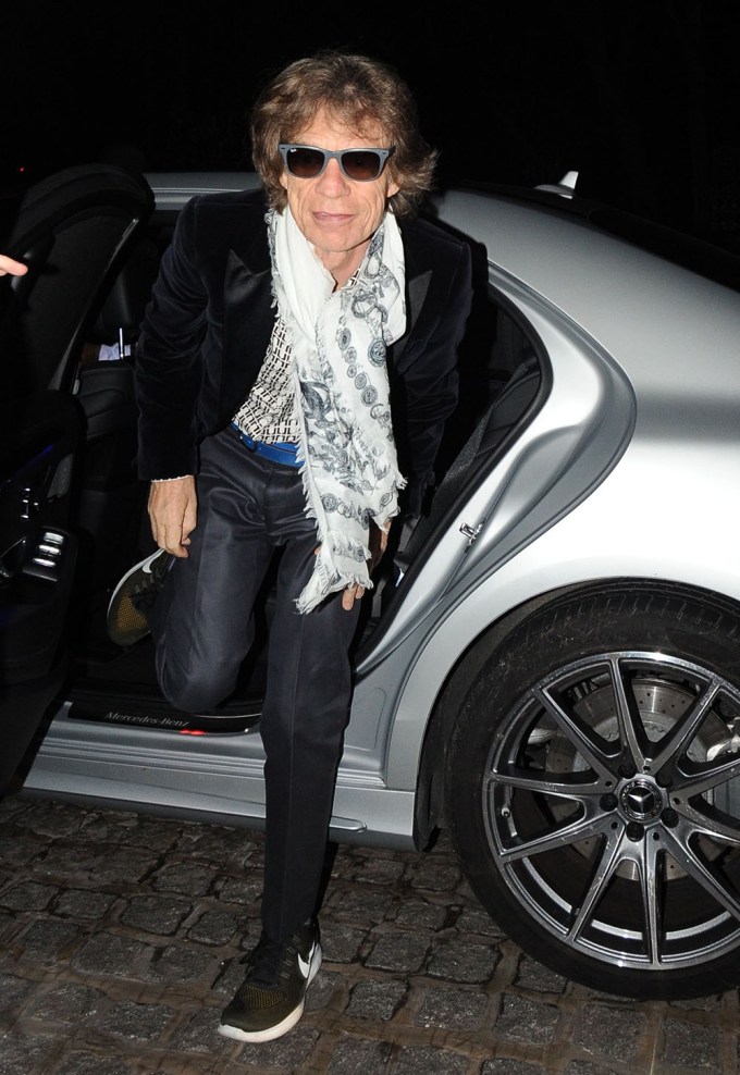 Mick Jagger Heads Out For The Night In London