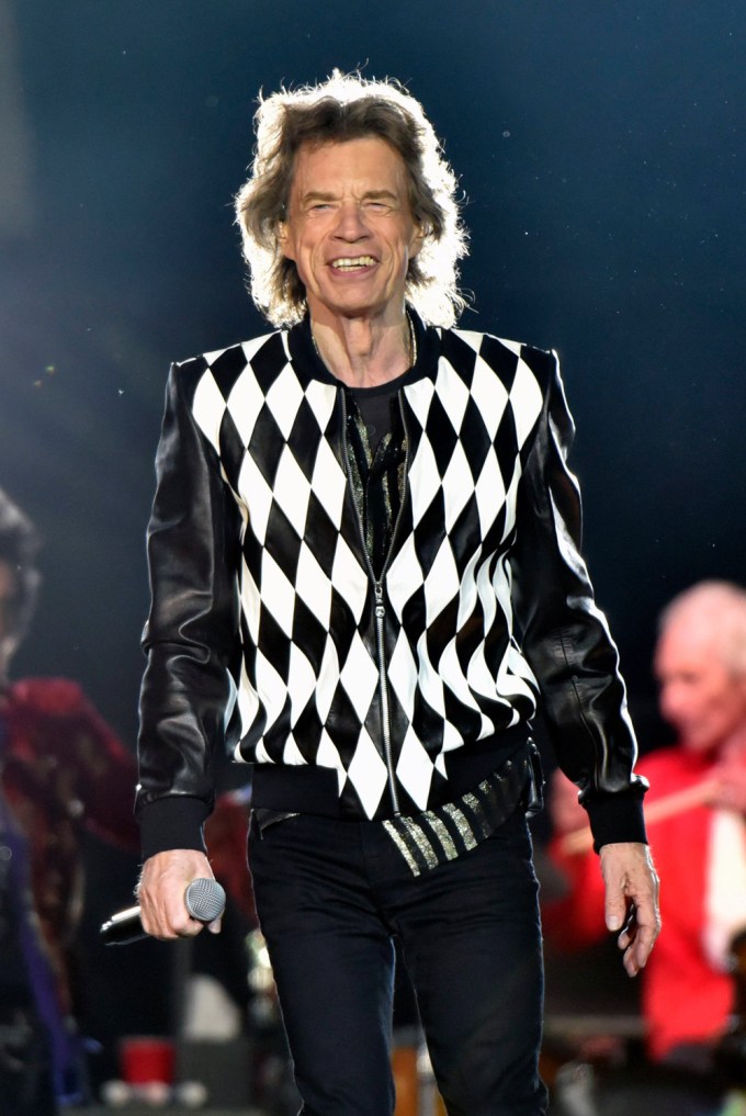 Mick Jagger Is All Smiles