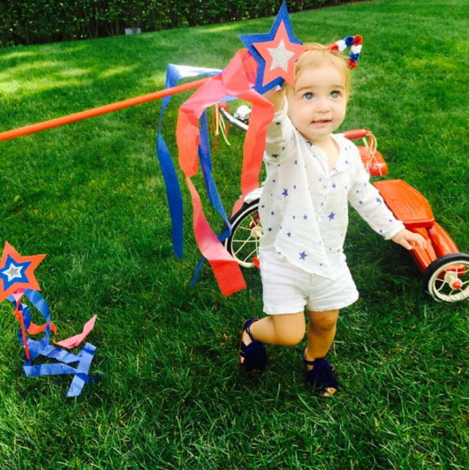 Molly Sims celebrates the 4th of July with her daughter