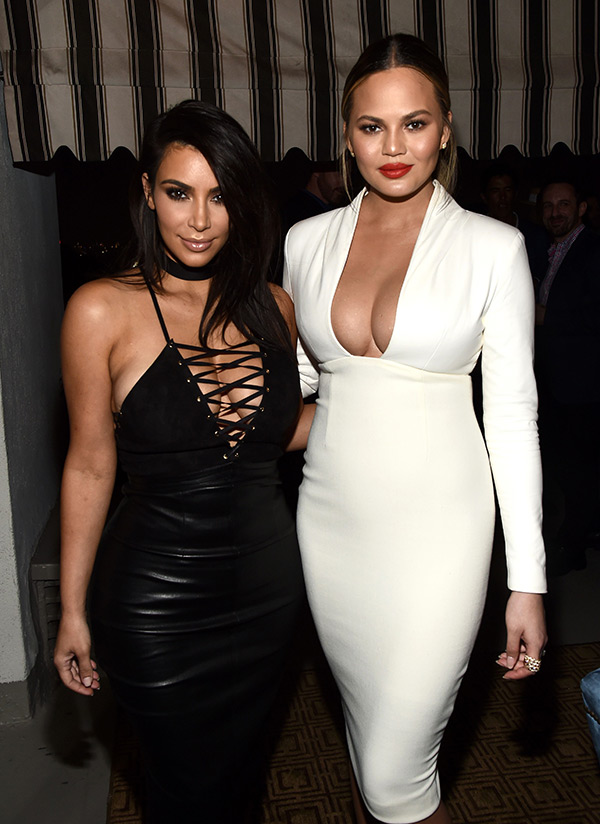 Kim Kardashian & Chrissy Teigen (REX/Shutterstock)