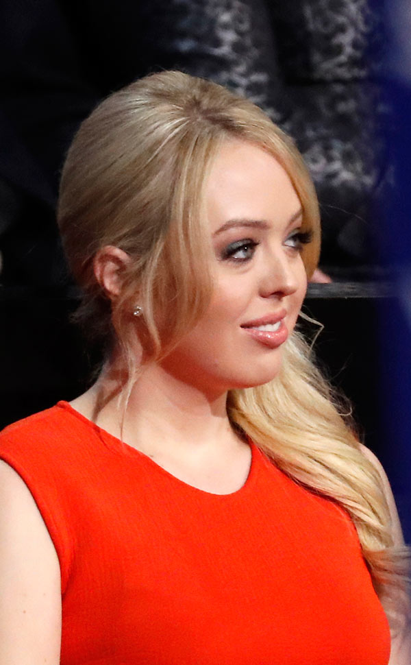 Tiffany Trump in a red outfit