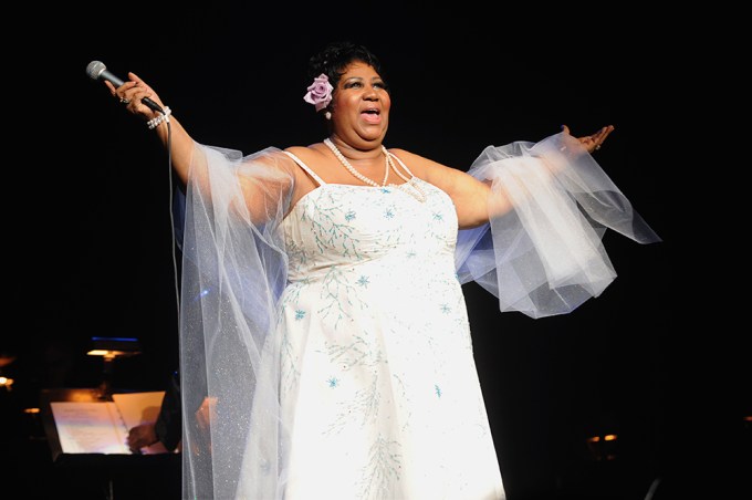 Aretha Franklin Performs In Concert In New York
