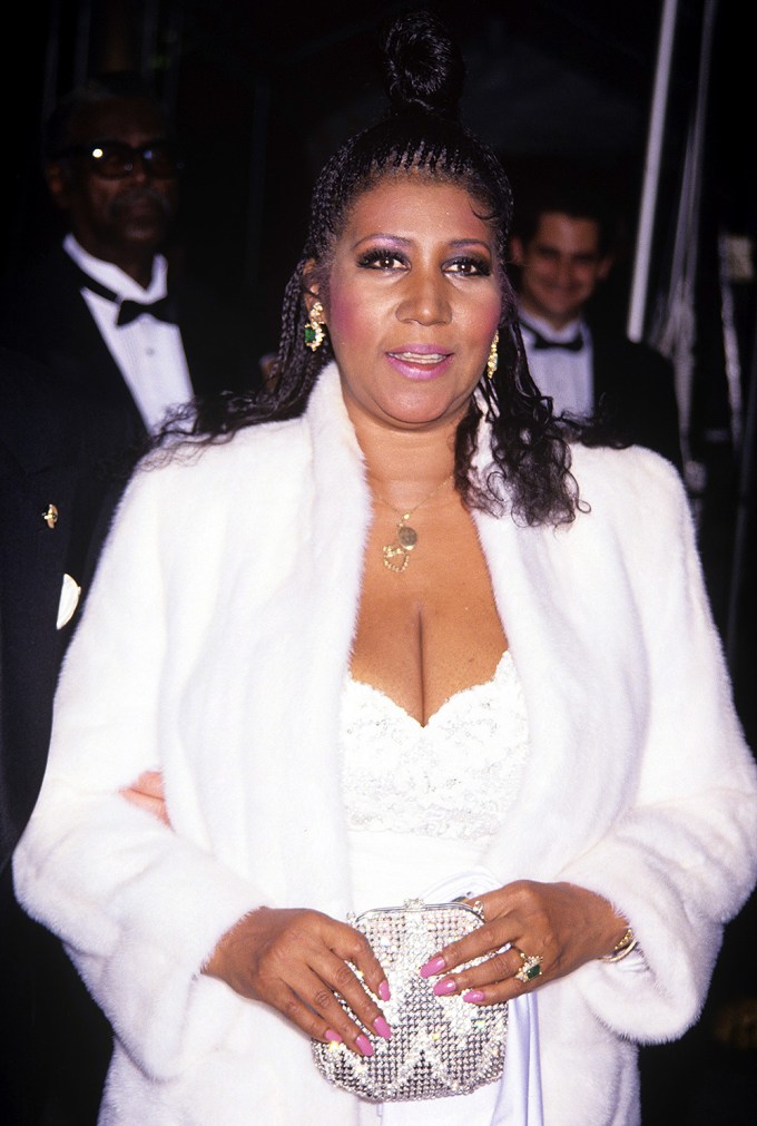 Aretha Franklin At The Valentino First Annual Rose Of Life Awards