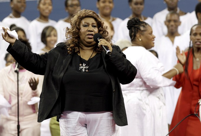 Aretha Franklin At The 2007 US Open
