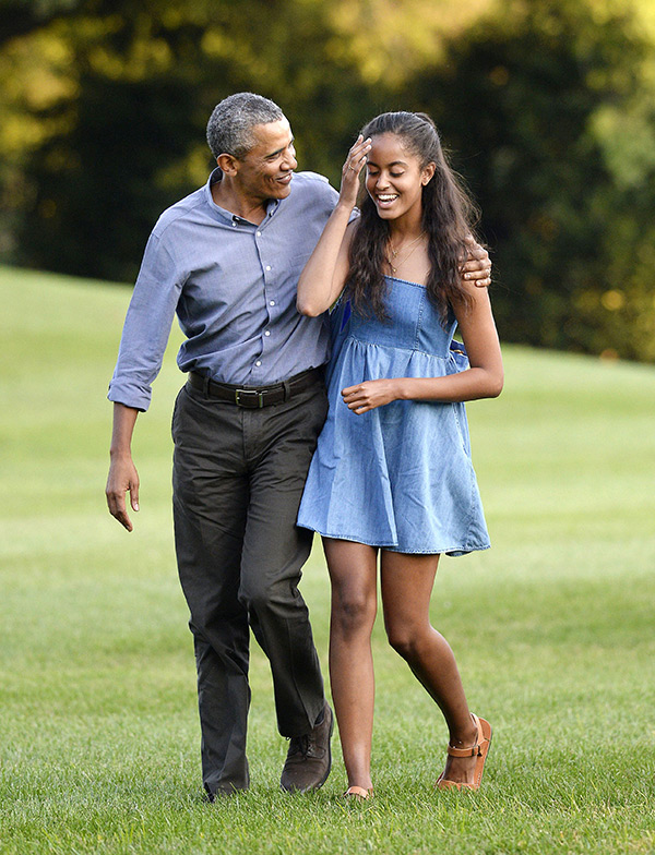 Malia Obama Spends Time With Dear Old Dad