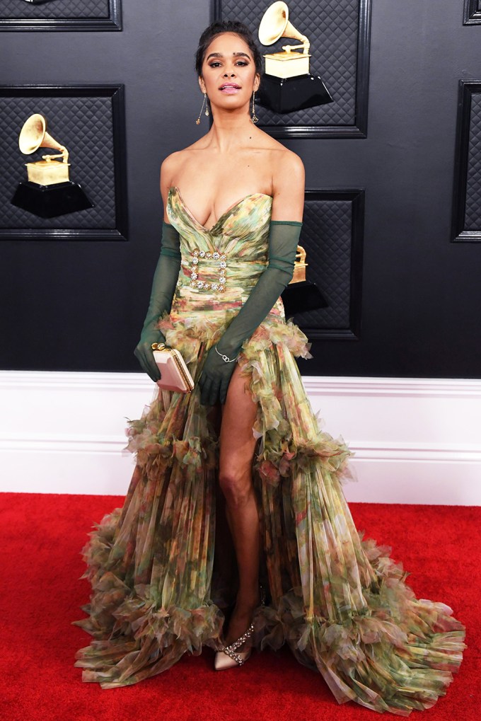Misty Copeland Poses At The 62nd Annual Grammy Awards Red Carpet