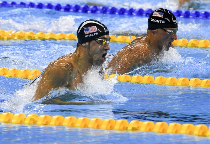 The Rio 2016 Olympic Games 11th August 2016. Michael Phelps Competes And Wins In The Men’s 200m Individual Medley Ahead Of Ryan Lochte.