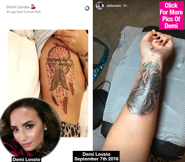 Demo Lovato's New Tattoos: I'm 'Addicted' To Ink — See Pics – Hollywood Life