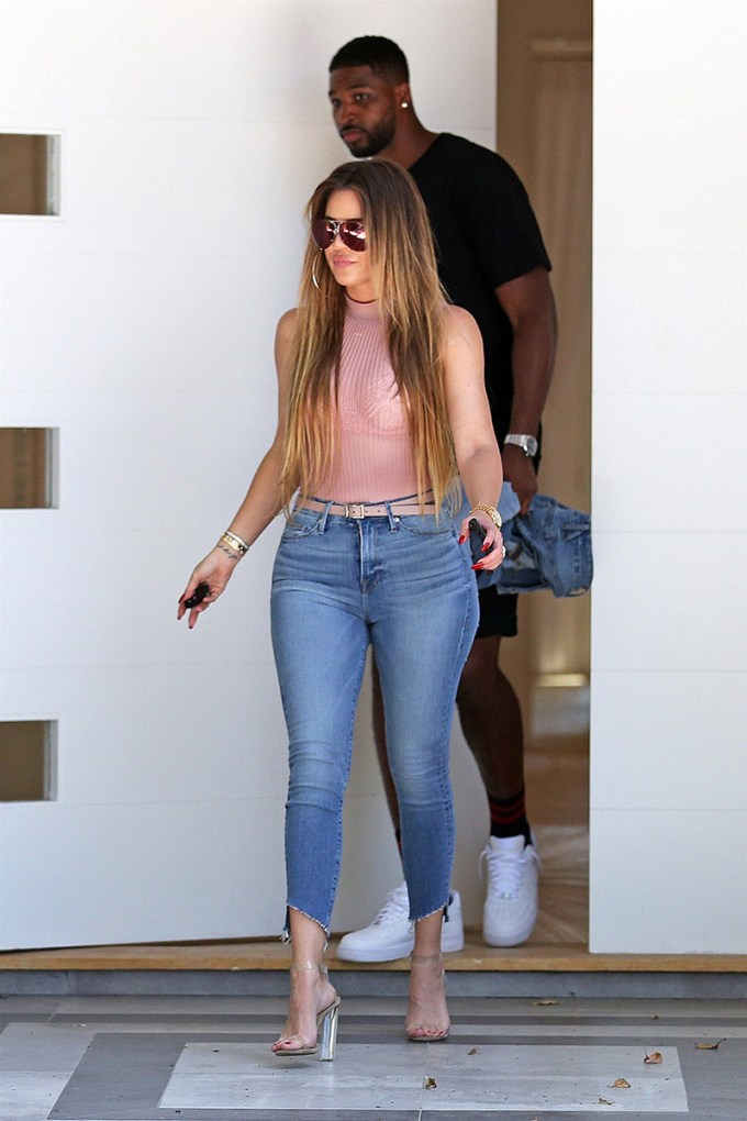 Khloe Kardashian & Tristan Thompson in Bel Air, CA