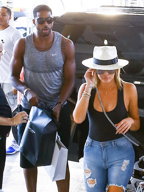 Khloe Kardashian & Tristan Thompson out and about