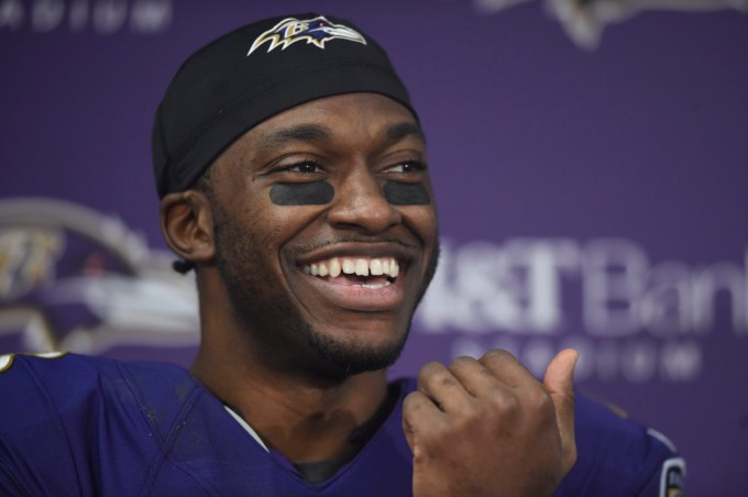 Robert Griffin III Speaks With Reports After the Steelers Vs. Ravens Game