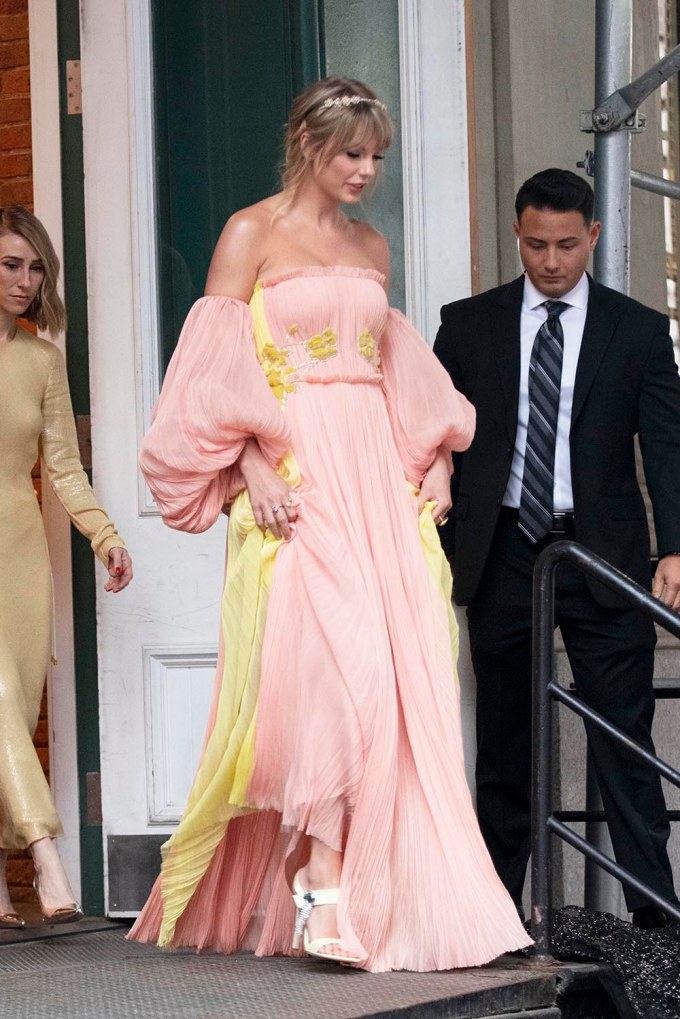 Taylor Swift Heads to the Time 100 gala.