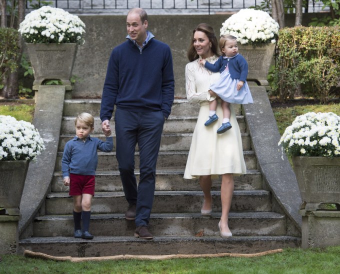 Prince William & Kate Middleton Arrive With Their Kids