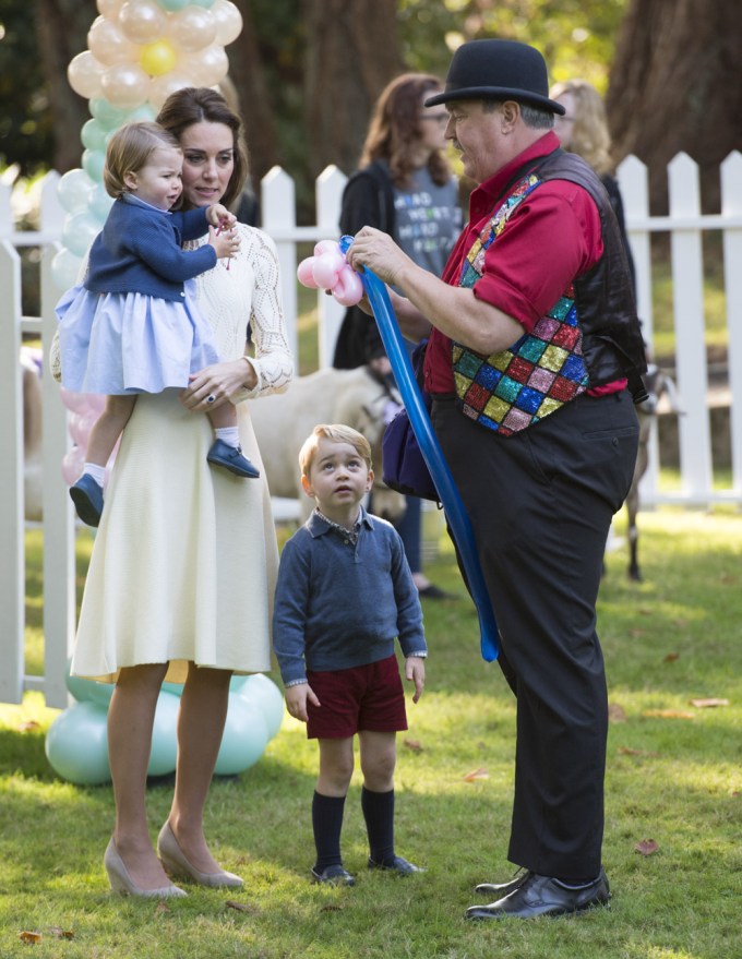 Princess Charlotte & Prince George Get Balloon Animals