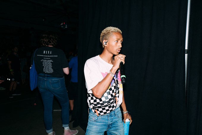 Jaden Smith Relaxes Backstage