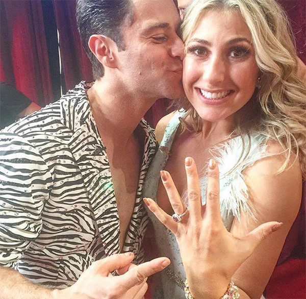 Sasha Farber & Girlfriend Emma Slater Engaged on ‘DWTS’ on October 4, 2016 (Courtesy of Twitter)