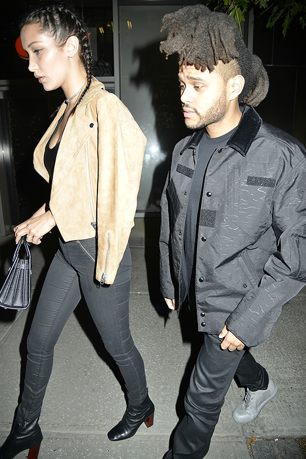 Bella Hadid & The Weeknd walking together
