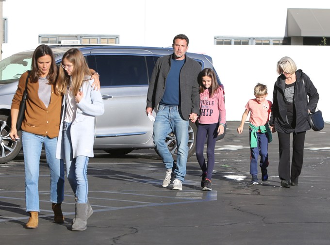 Ben Affleck, Jennifer Garner, and family out and about