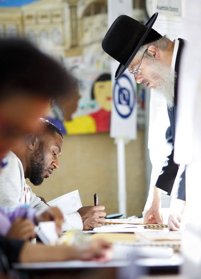 Polling Site Workers In Brooklyn, New York