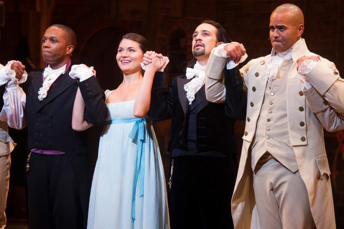 The cast of ‘Hamilton’ take a bow