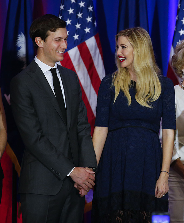 Ivanka Trump & Jared Kushner share a smile