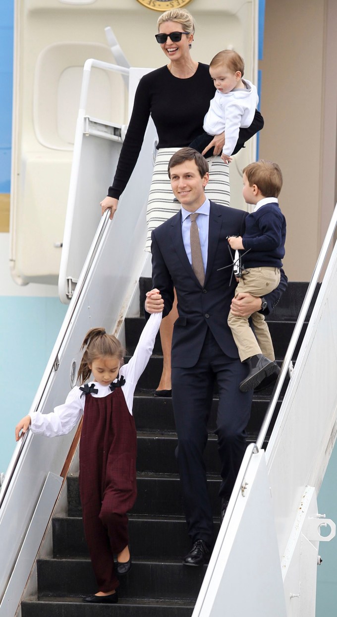 The Family Exits Private Jet