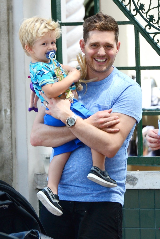 Michael Buble and Son Noah