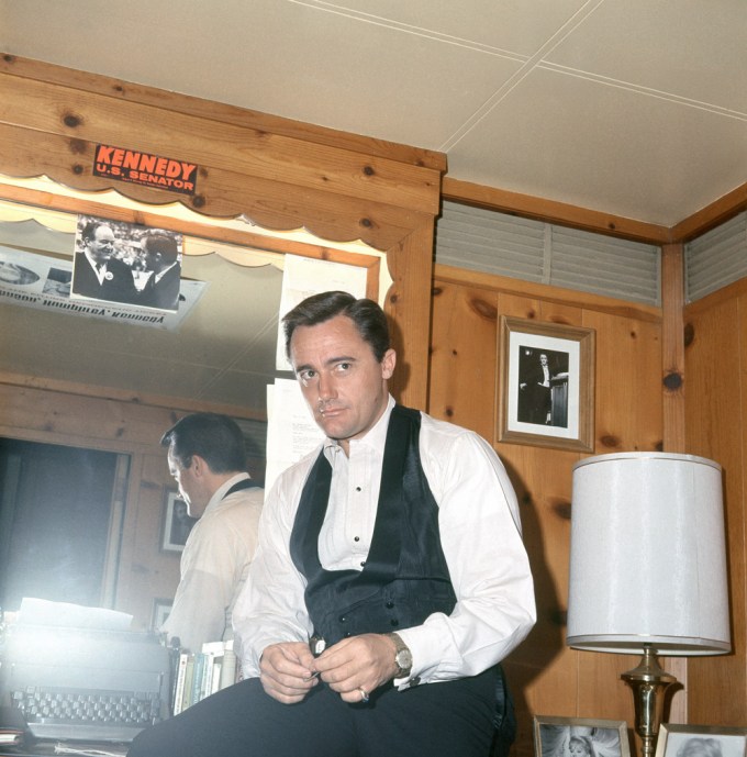 Robert Vaughn In His Dressing Room