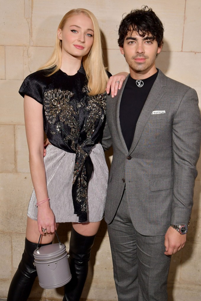 Joe Jonas & Sophie Turner At The Louis Vuitton Show