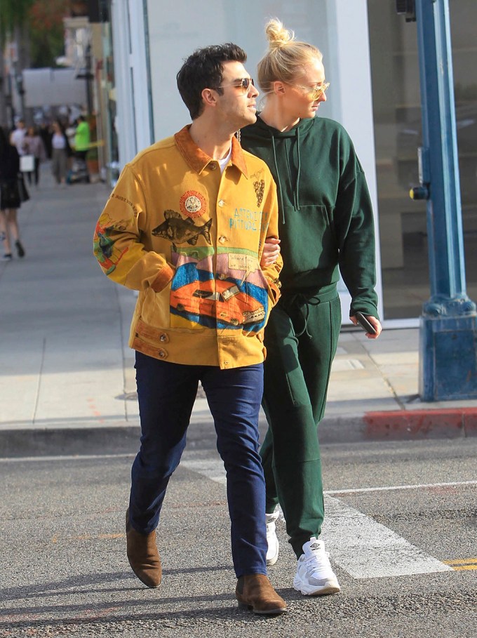 Joe Jonas & Sophie Turner run errands in LA