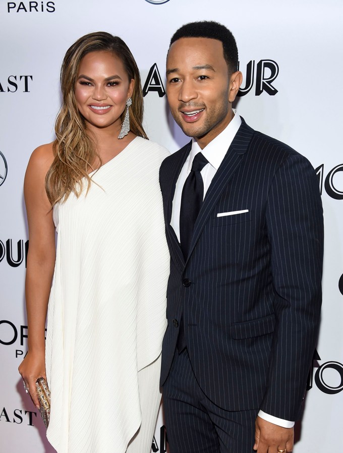 Chrissy Teigen and John Legend at the Glamour Women of the Year Awards