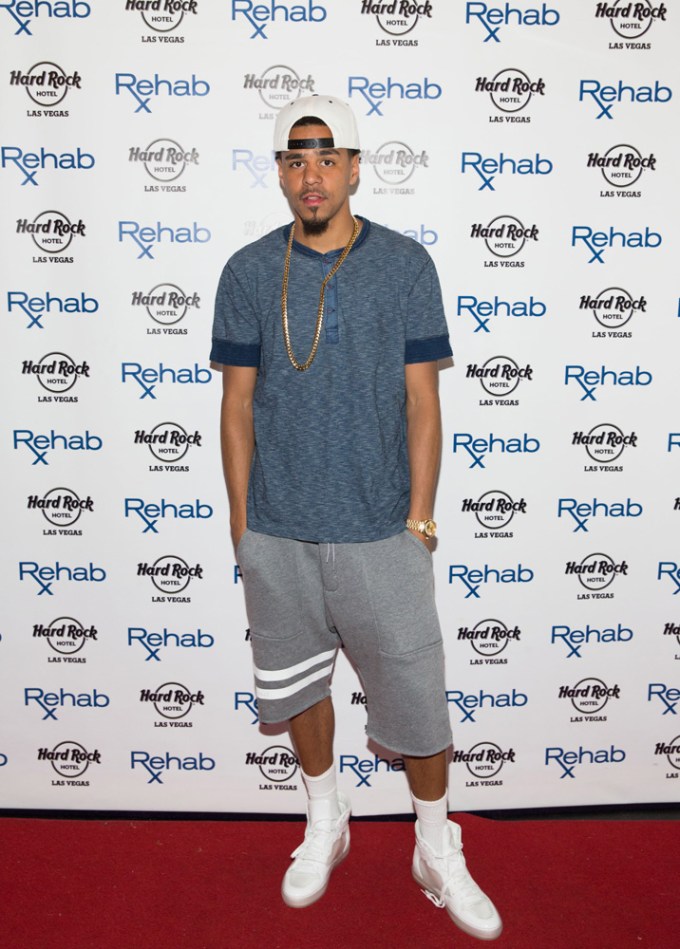 J. Cole At REHAB Pool Party in Las Vegas